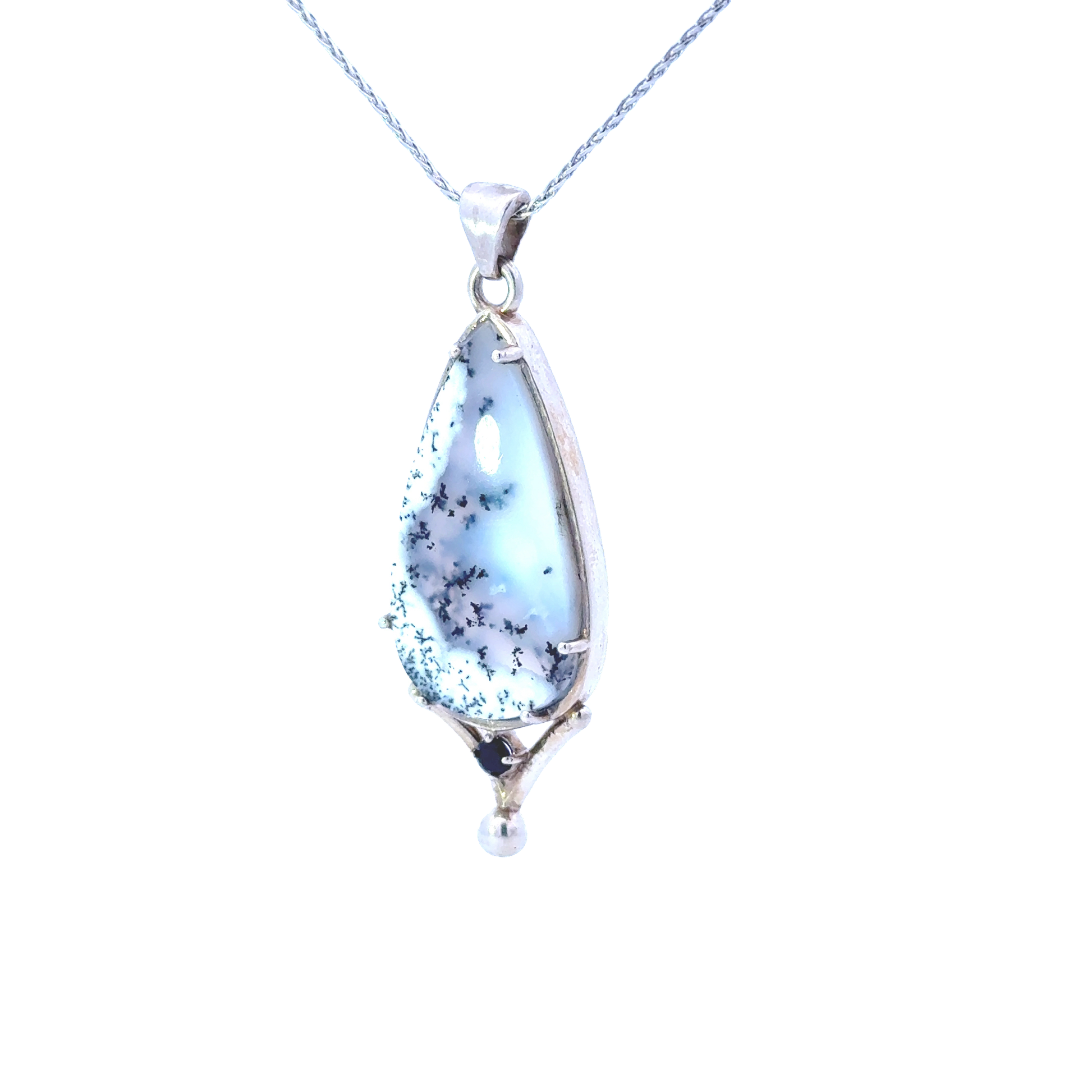 Sterling Silver Dendrite Pendant