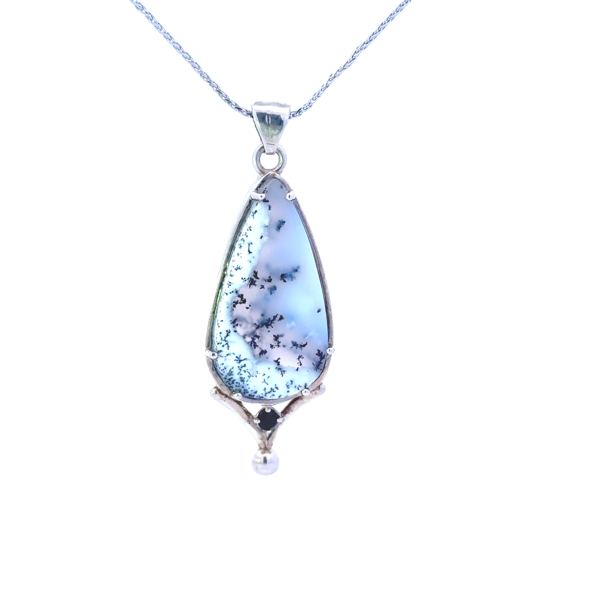 Sterling Silver Dendrite Pendant