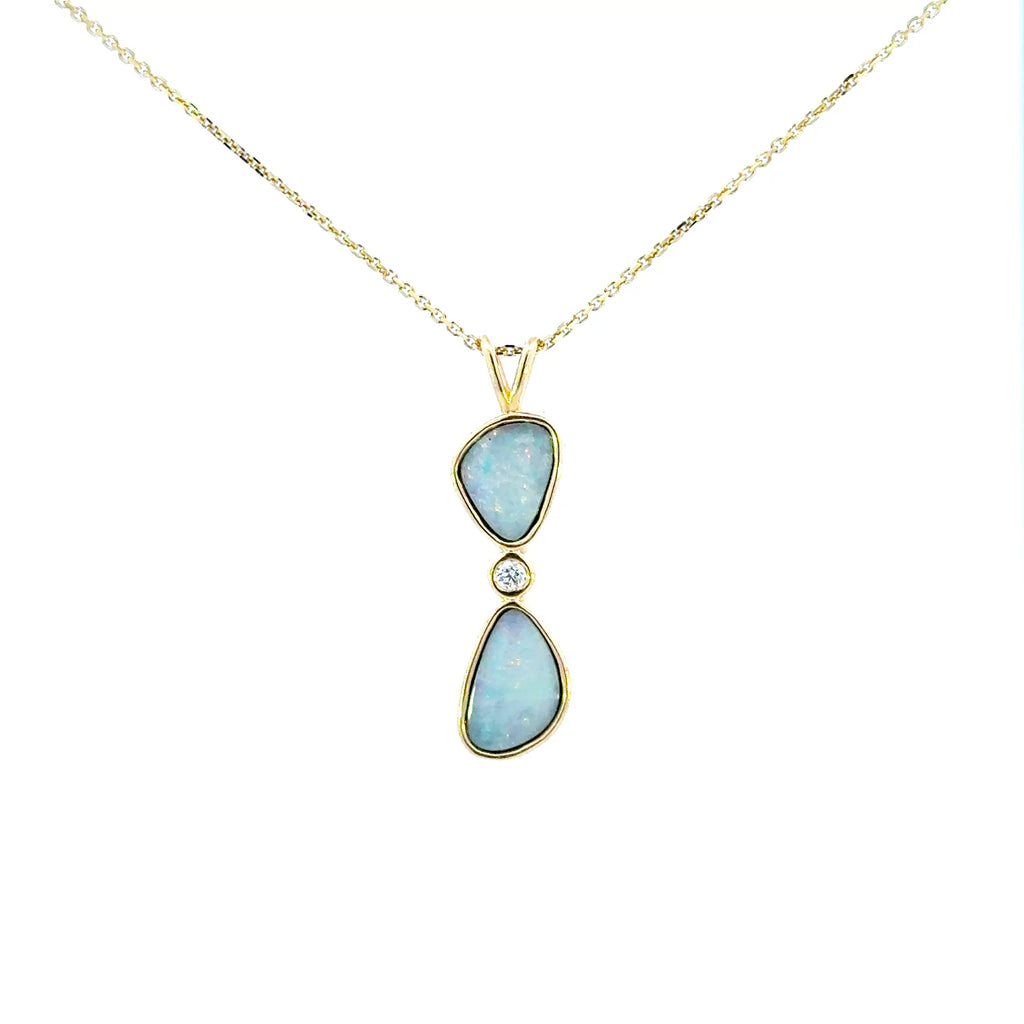 14k Australian Opal Pendant