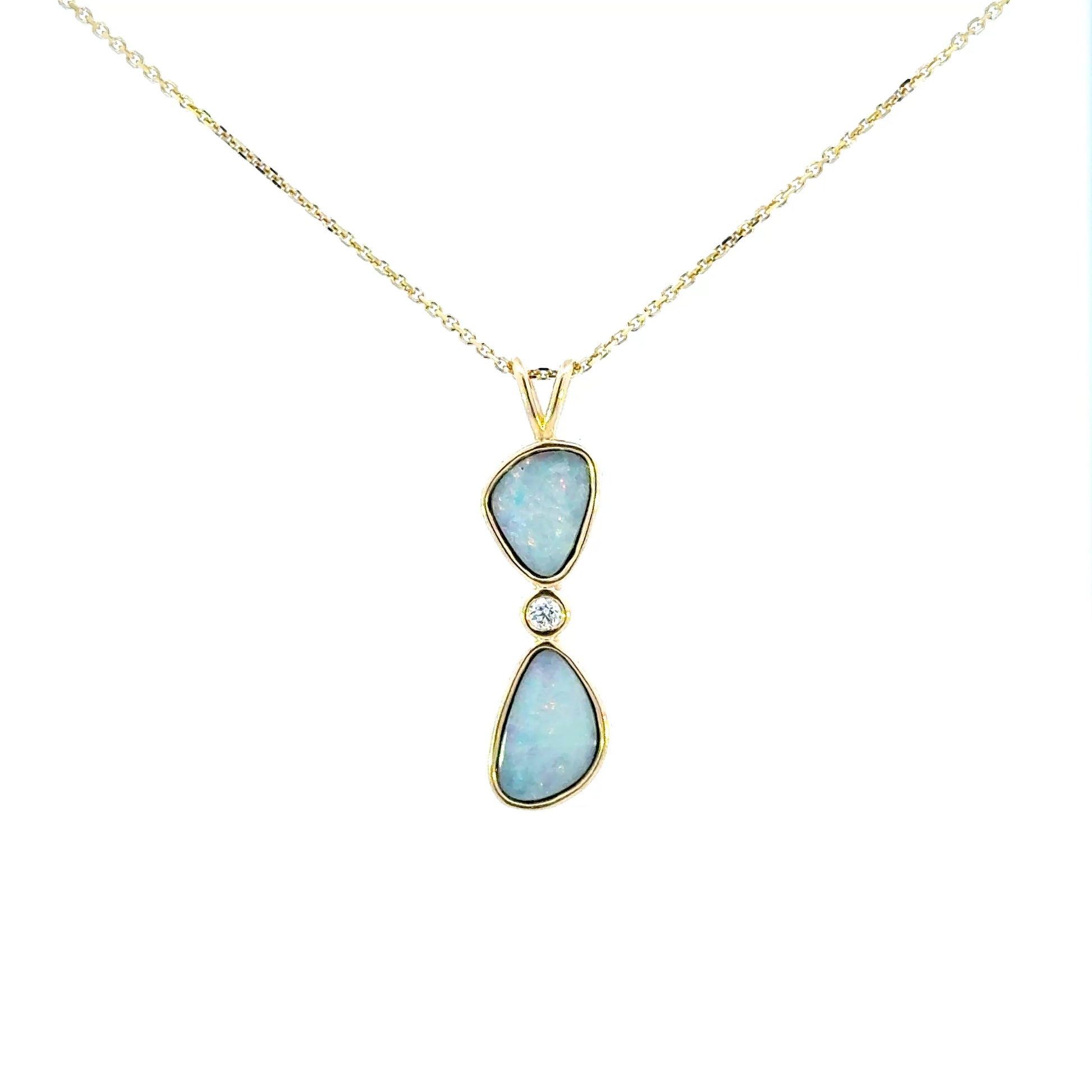14k Australian Opal Pendant