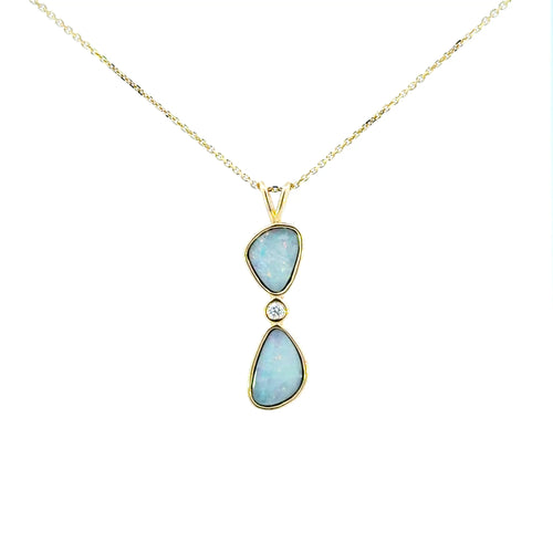 14k Australian Opal Pendant