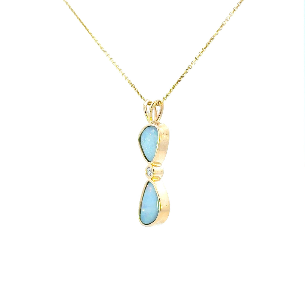 14k Australian Opal Pendant