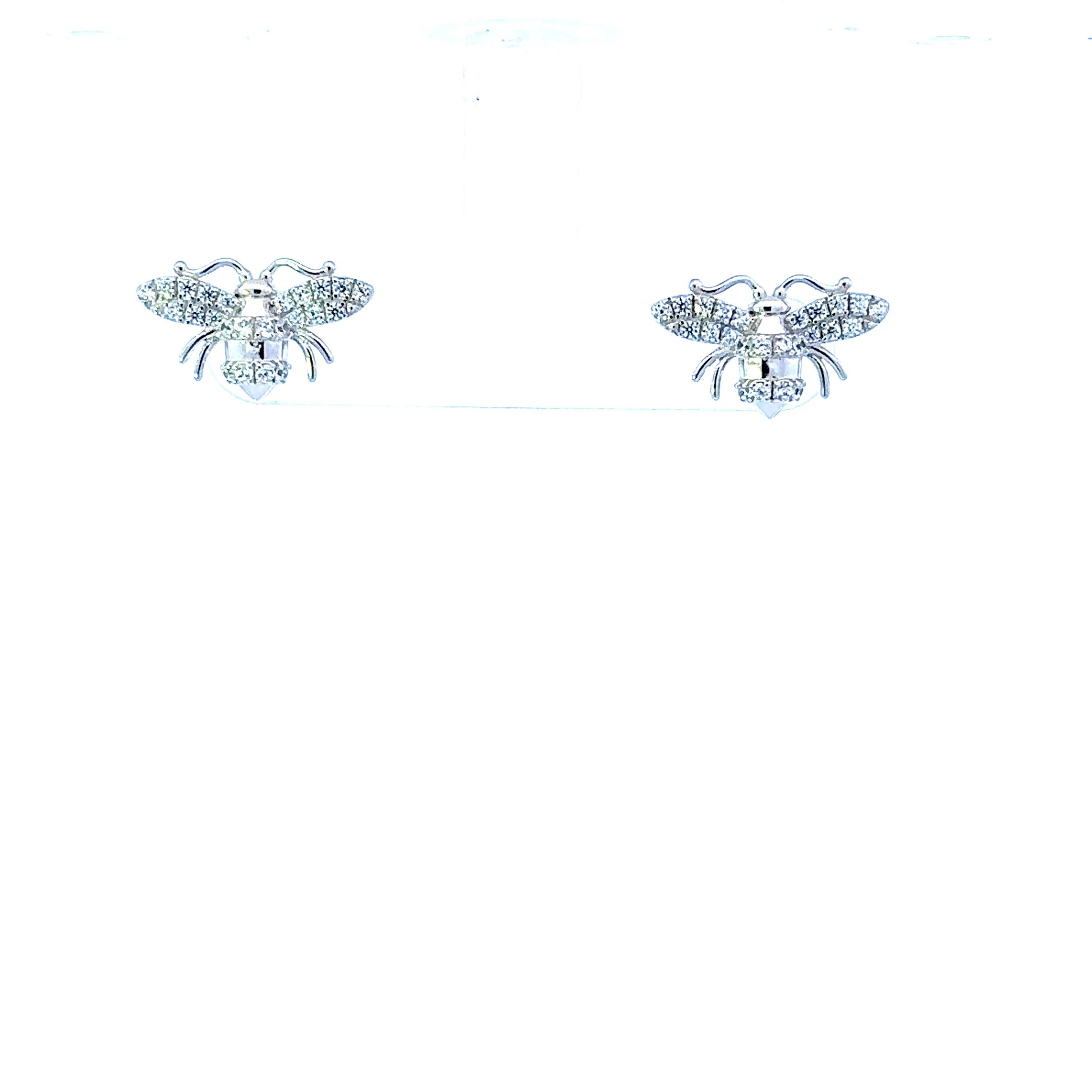 Sterling Silver Busy Bee Earrings