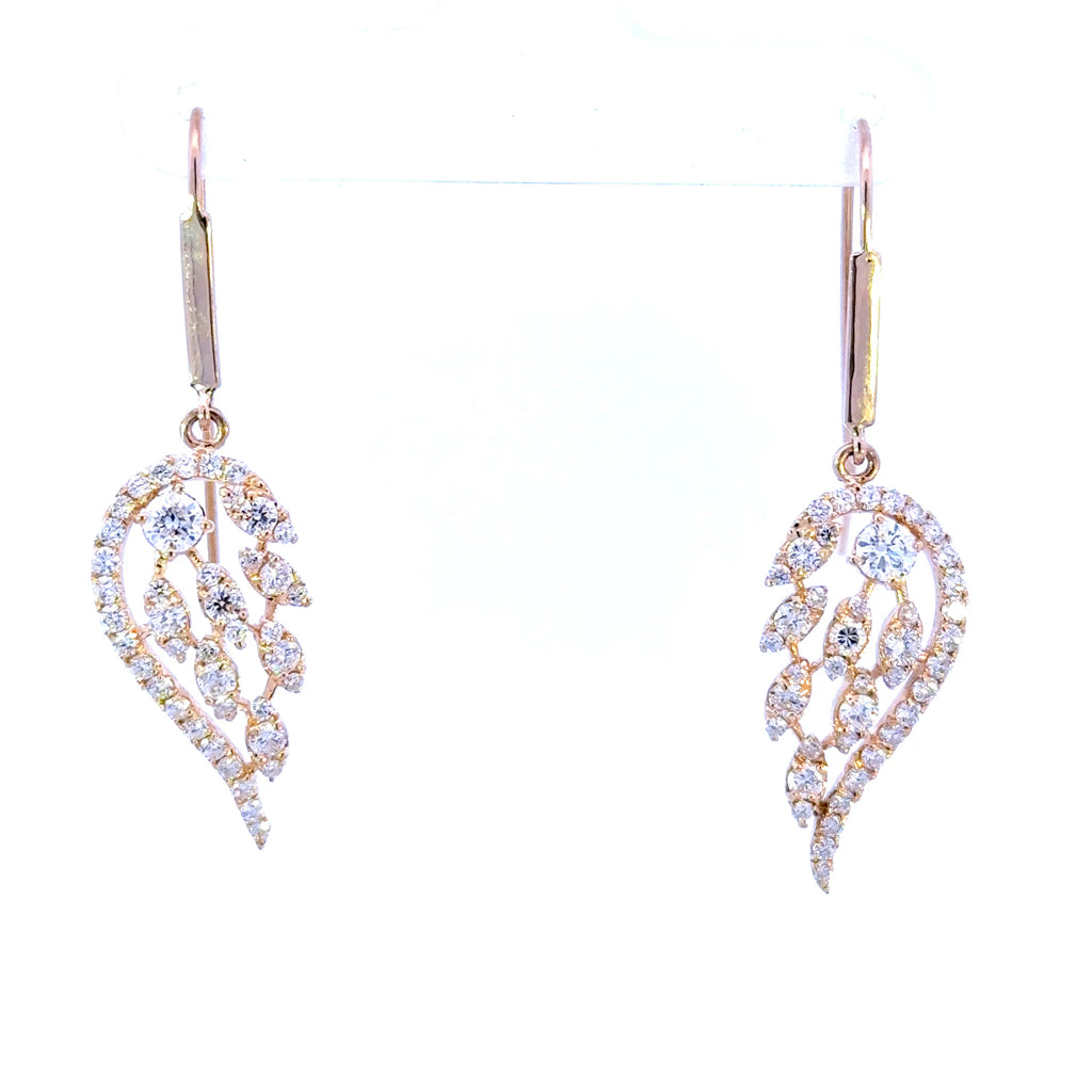 14k Angel Wing Earrings