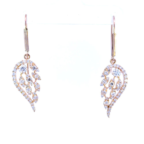 14k Angel Wing Earrings