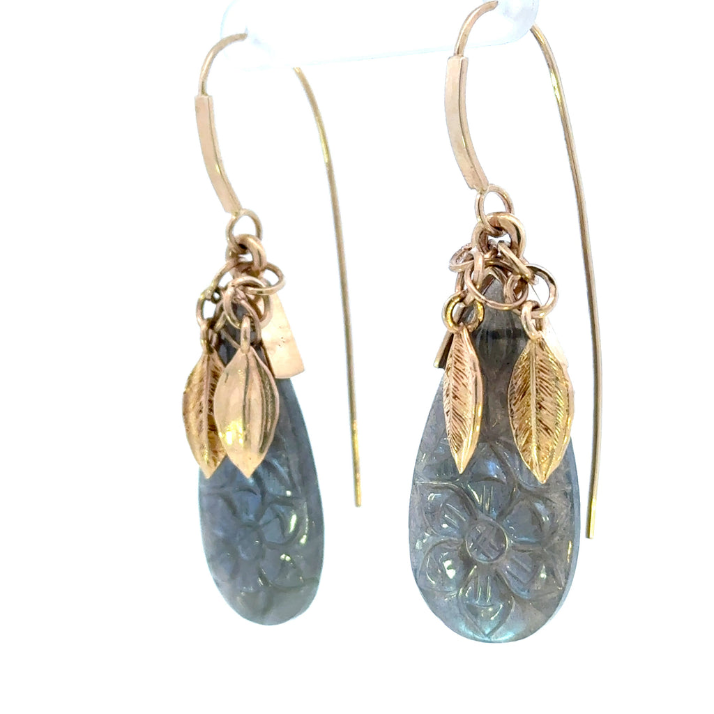 14k Labradorite Earrings