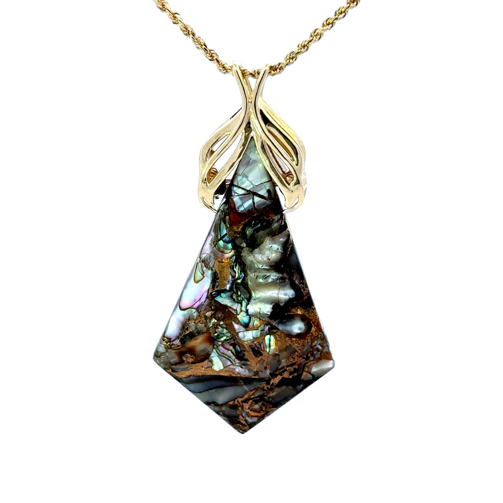 14k Abalone Shell Pendant