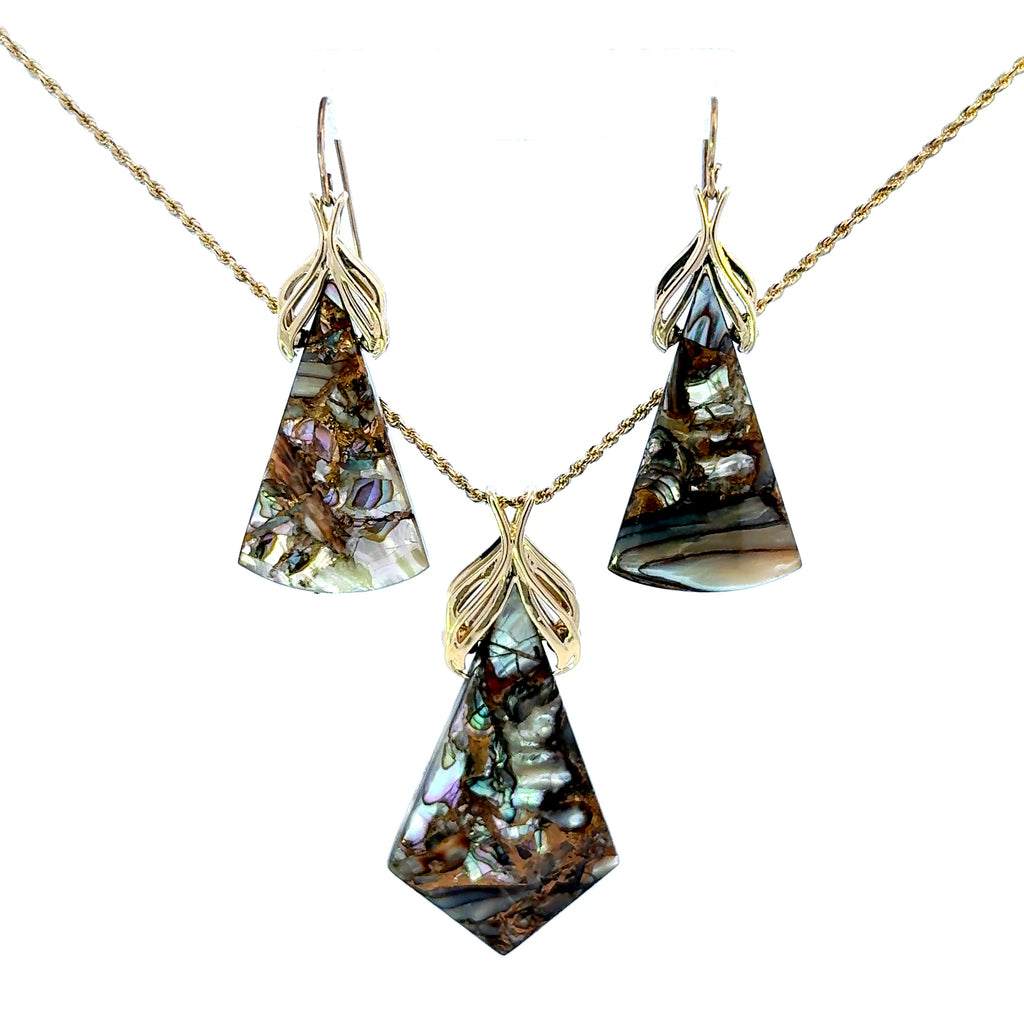 14k Abalone Shell Pendant