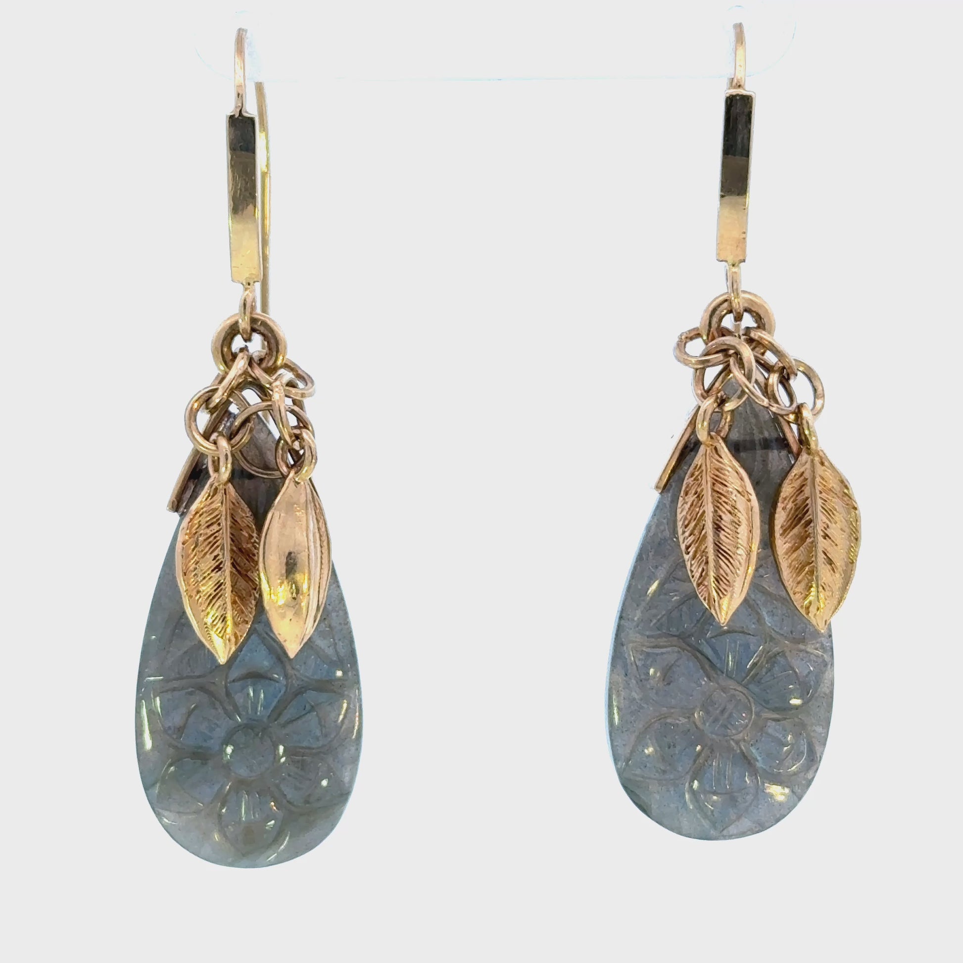 14k Labradorite Earrings