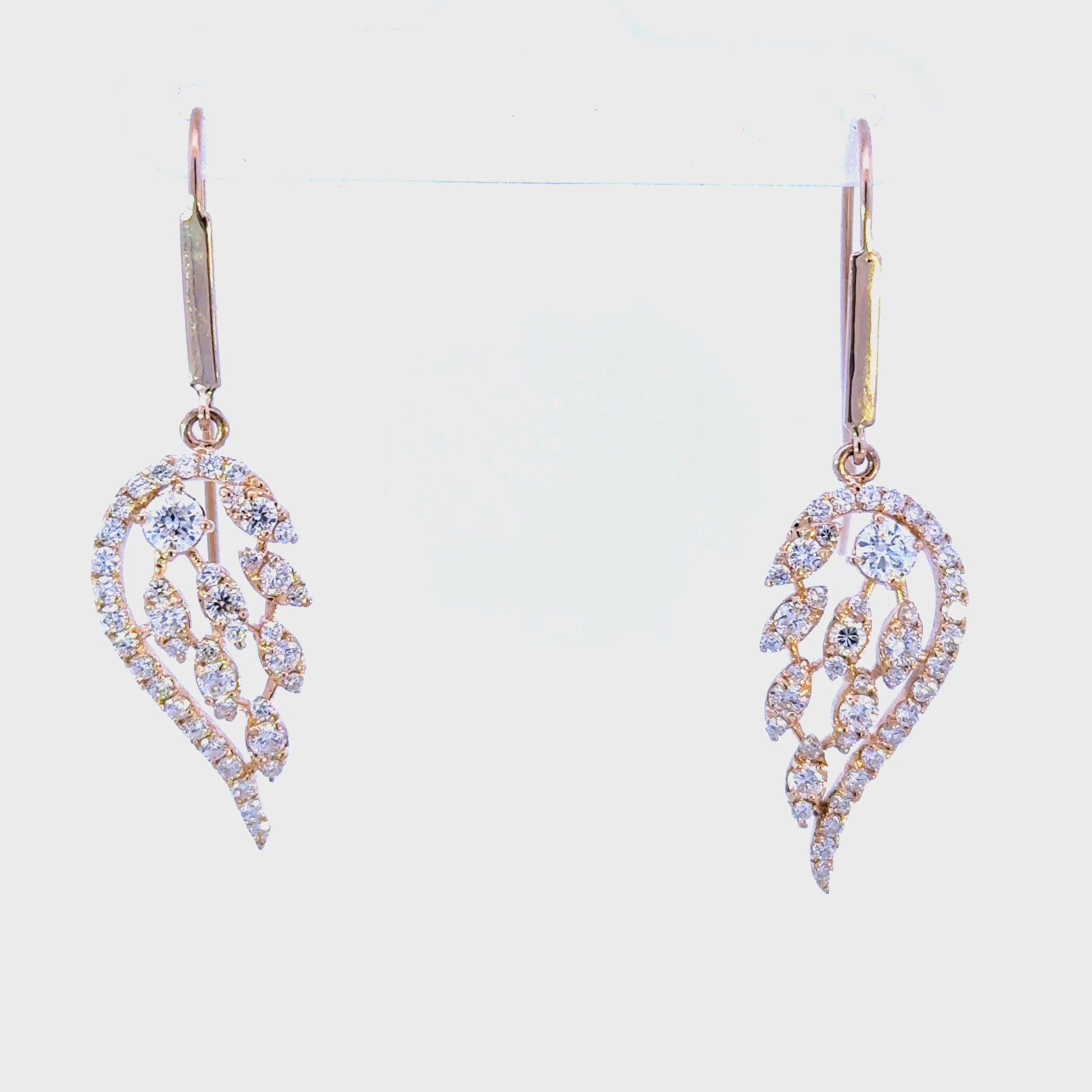 14k Angel Wing Earrings