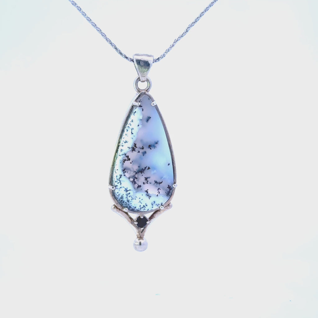 Sterling Silver Dendrite Pendant